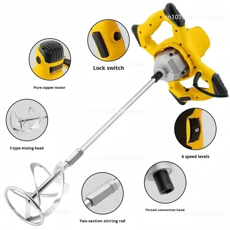 Hand Mixer Electric - Industriële elektrische mixer, multifunctioneel gereedschap, 6
