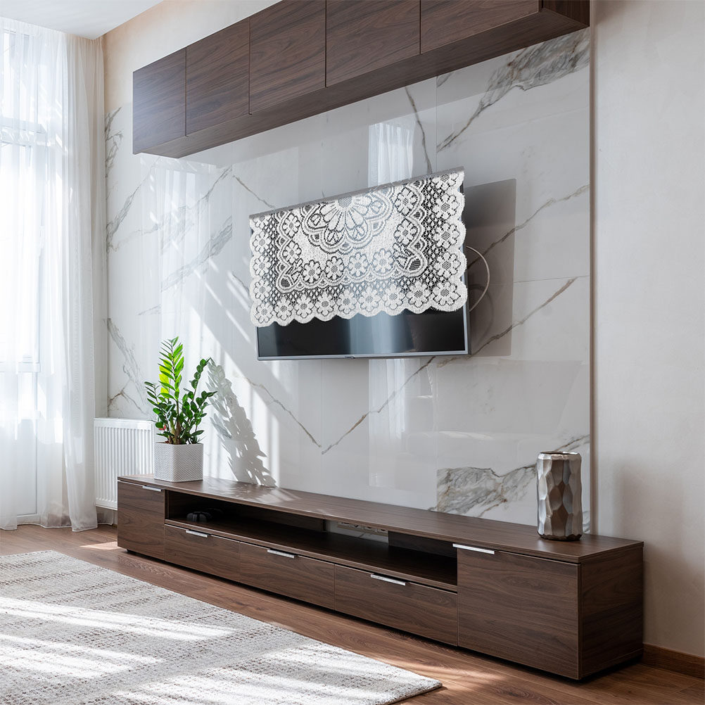 Vierkant wit kanten tafelkleed - Kitchen Appliances Essentials recensie en prijs
